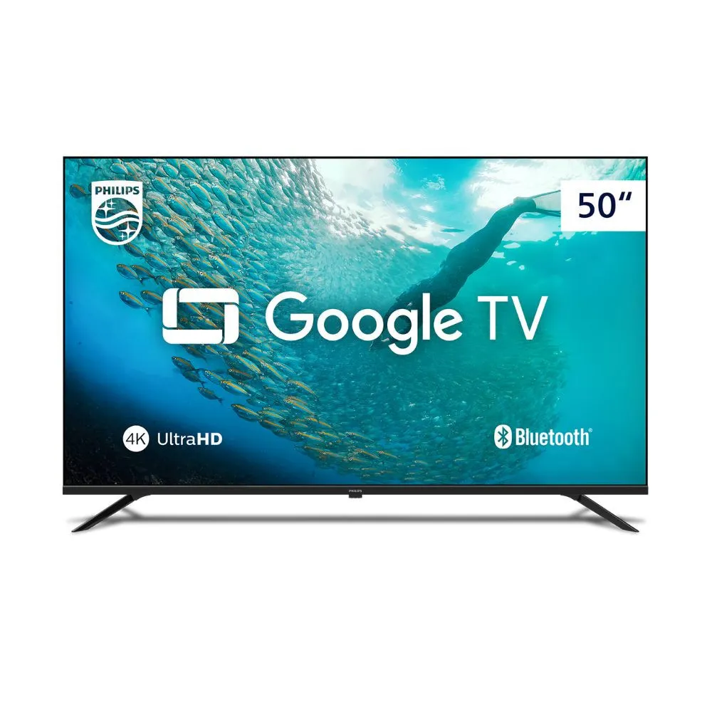 Tv Philips Smart Google Tv 4k Hdr 50 Comando De Voz Dolby Audio 50pug7019